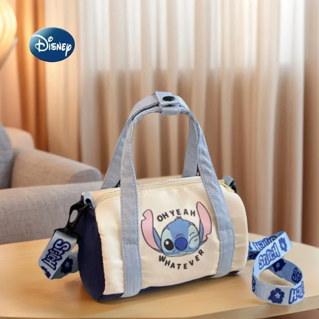 Disney Stitch Canvas Schoudertas Voor Vrouwen Cartoon Aardbei Beer Casual Crossbody Tas Dagelijks Woon-werkverkeer Cadeau voor Meisje Jongen Kind