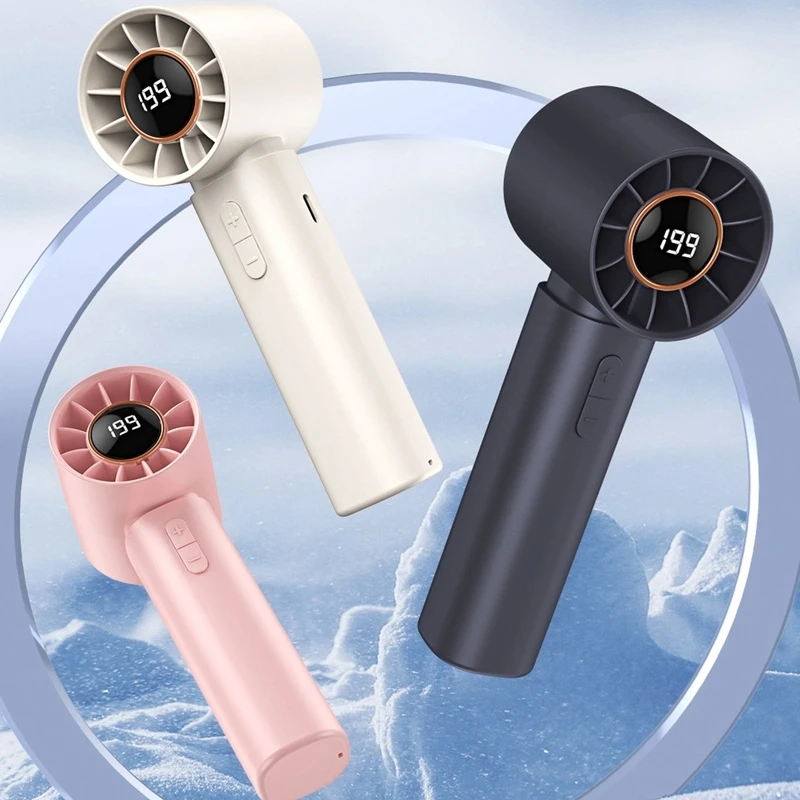Mini ventilador de mano sin aspas, ventilador de mano recargable por USB, ventiladores personales portátiles de alta velocidad, ventilador eléctrico para pestañas, nuevo