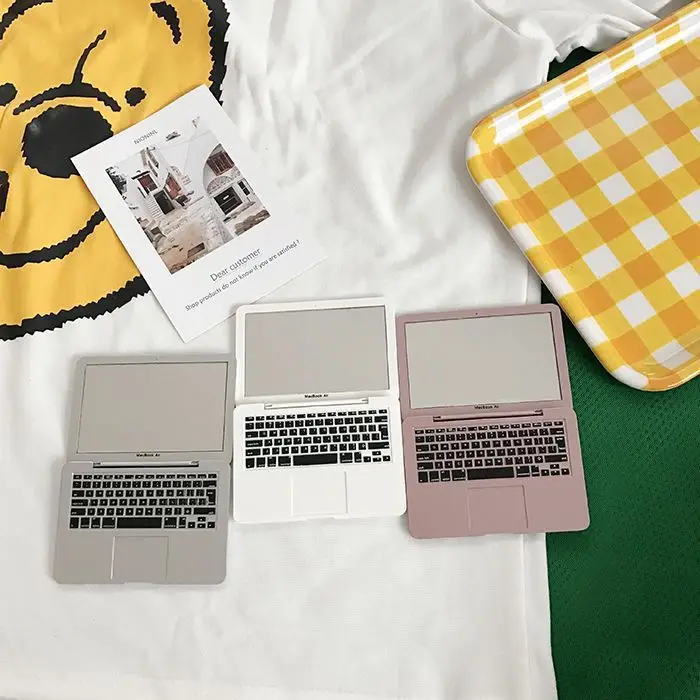 Mini Makeup Mirror Notebook Macbook New Design Portable Creative Props Photography High Quality Cosmetic Mirror