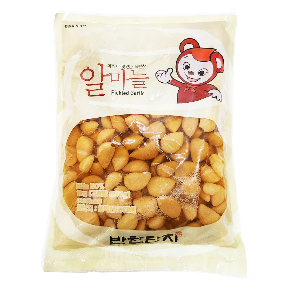 반찬단지 알마늘 절임 1kg + 산고추 절임 500g 세트