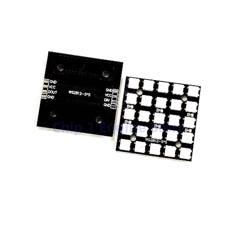 25-Bit-5x5 LED-Matrixmodul WS2812B 5050 RGB-LED. Integriertes Vollfarb-Laufwerkslicht-Entwicklungsboard