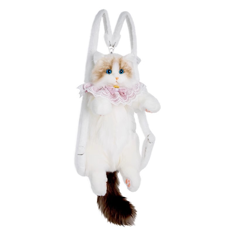 Gato de pelúcia mochila para meninos meninas crianças mochila bonito dos desenhos animados sacos escolares do jardim de infância pré-escolar saco do bebê