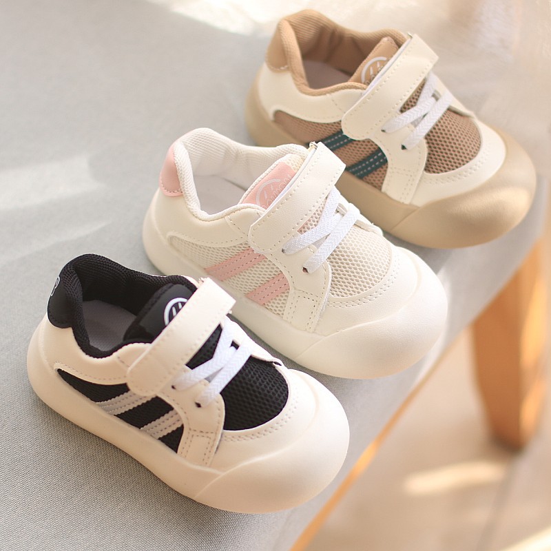 2024 frühling/Herbst Baby Kleinkind Schuhe Weiche Atmungsaktive Mesh Infant Turnschuhe 0-3 Jahre Flache Walker Schuhe Sport laufschuhe
