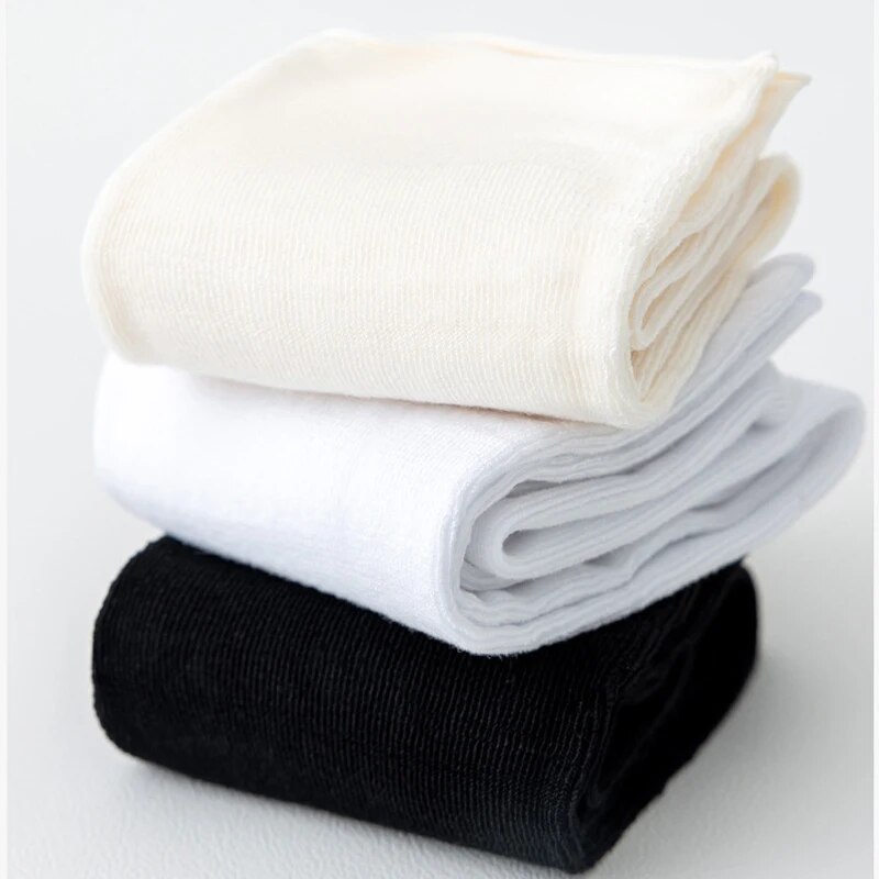 10 Paar dünne Eisse ide Damen lange Röhren socken Sommer coole mittlere Waden socken schwarz und weiß Eis Eis socken Haufen Damen socken