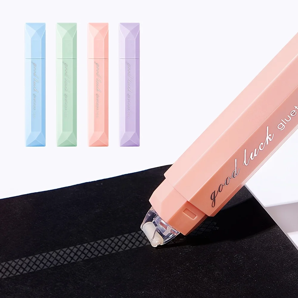 Cinta adhesiva impermeable para álbum de recortes, rodillo adhesivo impermeable para manualidades, envoltorios de regalos, montaje de fotos y diario, 4 Uds.