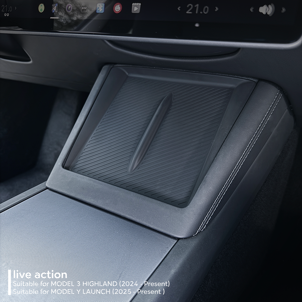 Für TESLA Neues Modell Y Launch Juniper 2025 Modell 3 2024 Highland Wireless Charging Silikon Pad Cover Protector Center Control