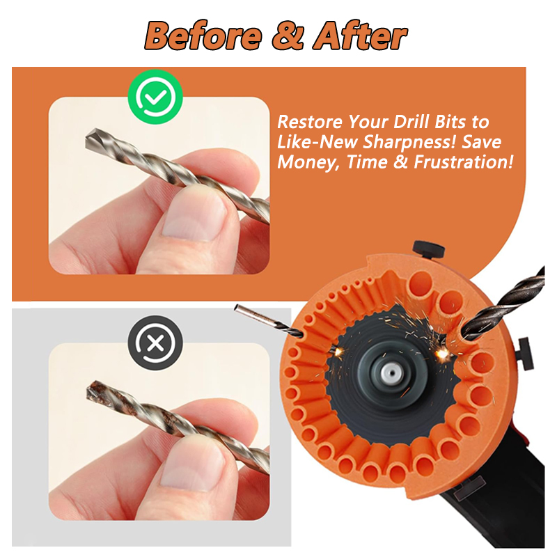 Multipurpose Drill Bit Grinding Sharpener Polishing Grinding Tool 125mm Angle Grinder Powered Tool Parts For 2-13mm Drill Bits