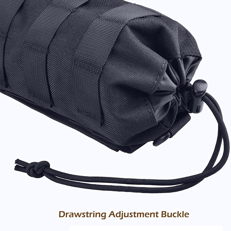 Taktyczna torba na butelkę wody Molle Outdoor Camping Hiking Uchwyt ze sznurkiem Wielofunkcyjna kieszeń do przechowywania butelek