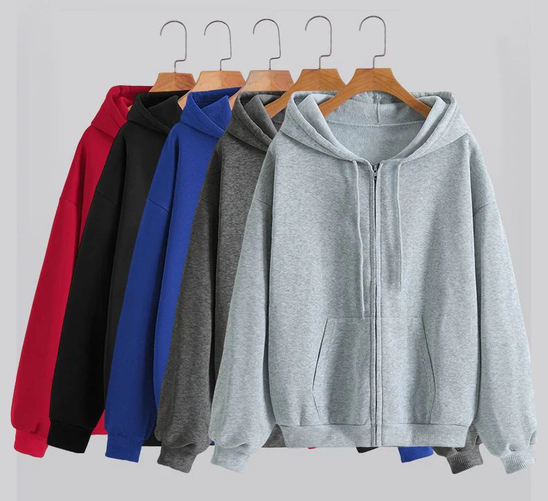 Sudaderas con capucha de lana con cremallera para mujer, sudaderas deportivas para correr, chaquetas clásicas informales con cremallera, ropa informal estilo Hip Hop Y2k
