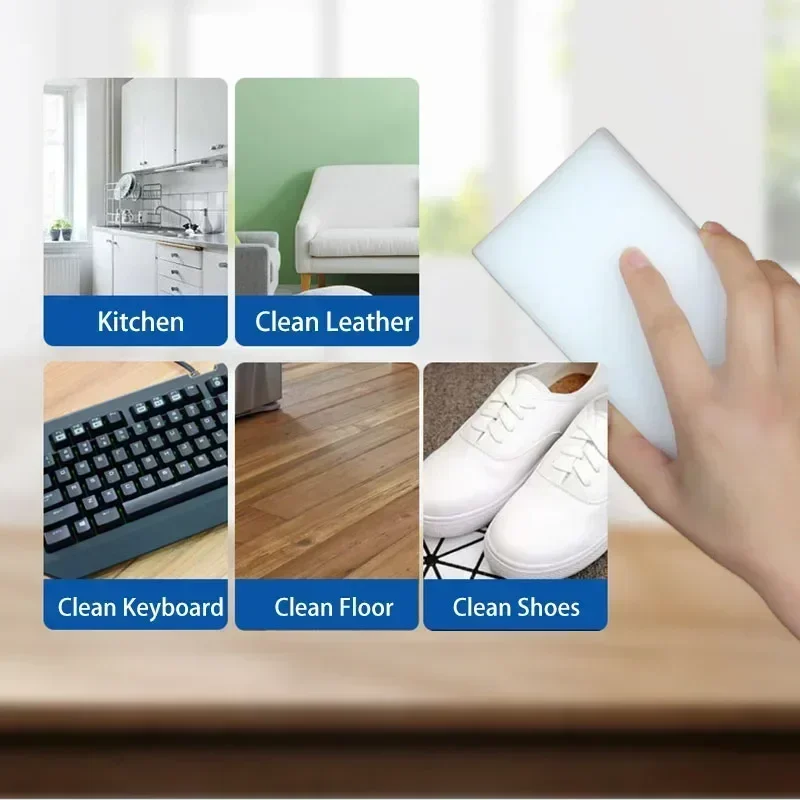 5/10/20/50/100pcs Melamine Sponge Magic Sponge Household Sponge Eraser Cleaning Tools for Office Kitchen Bath Cleaning Sponges