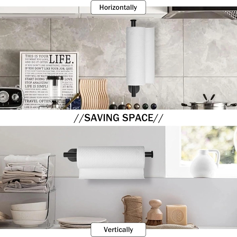 Porte-papier hygiénique adhésif en acier inoxydable, support mural pour rouleau de cuisine, porte-serviettes, distributeur de serviettes, support absorbant, cintre pour mouchoirs