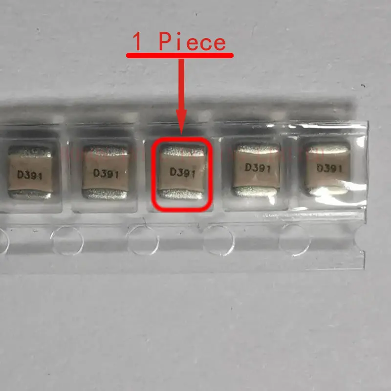 Condensadores de microondas de cerámica, 390pF, 200V, RF, tamaño 1111, alto Q, bajo ESR, ESL, ruido, a391J, D391, porcelana, P90, multicapa