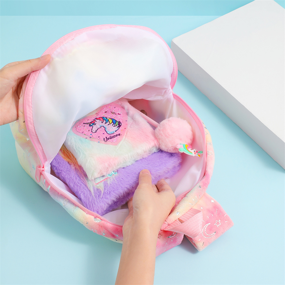 Kawaii Neue Cartoon Plüsch Einhorn Rucksack kinder Geschenk Student Schule Große Kapazität Rucksack Kindergarten Tasche Mädchen Geschenke