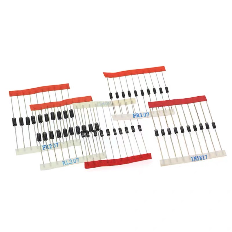 14 Values Fast Switching Schottky Diode Assorted Kit 1N4001 1N4004 1N4007 1N5408 UF4007 FR207 1N5817 1N5819 1N5822 1N4148 RL207