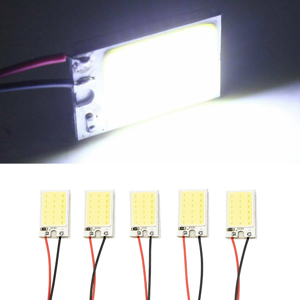 5 Chiếc COB Đèn LED Panel T10 LED 12V Đèn Bóng Đèn Nội Thất Đèn Phần Thay Thế Trắng Siêu Sáng Ô Tô chiếu Sáng Phụ Kiện