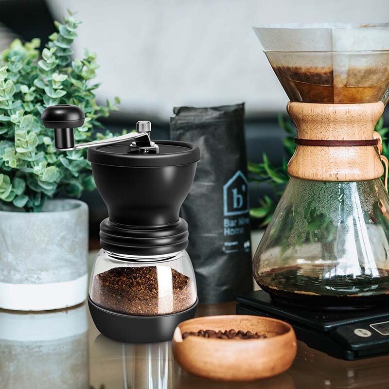 Penggiling Kopi Penggiling Tangan Kopi, Parutan, Mesin Penggiling Manual Plastik, Penggiling Manual Mesin Kopi Inti Tahan Karat