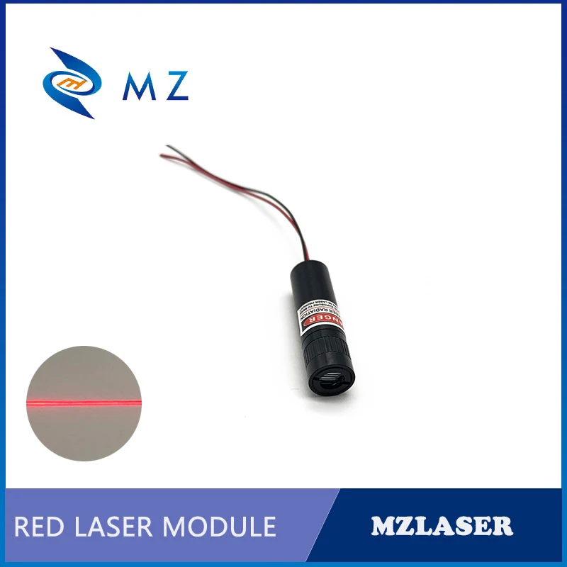 Hot Selling Compact Adjustable Focusing 635nm 1mw Lower Power Class II 3V 5V 12V 24V Red Line Laser Diode Module Industrial