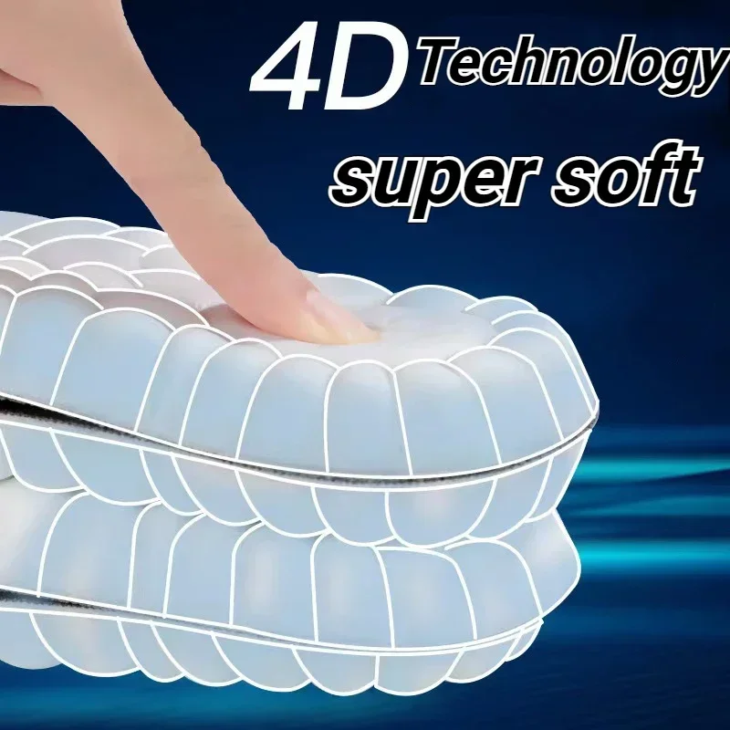 Latex Sport Insoles for Men Women Soft High Elasticity Insole Running Shoes Pad Deodorant Orthopedic Arch Support Insert Cushion