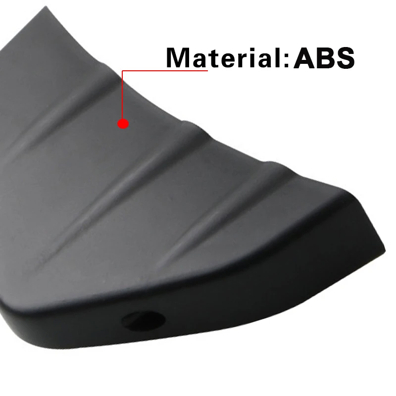 4 pçs universal abs carro modificado amortecedor traseiro difusor spoiler traseiro lábio difusor anti-colisão acessórios incluídos