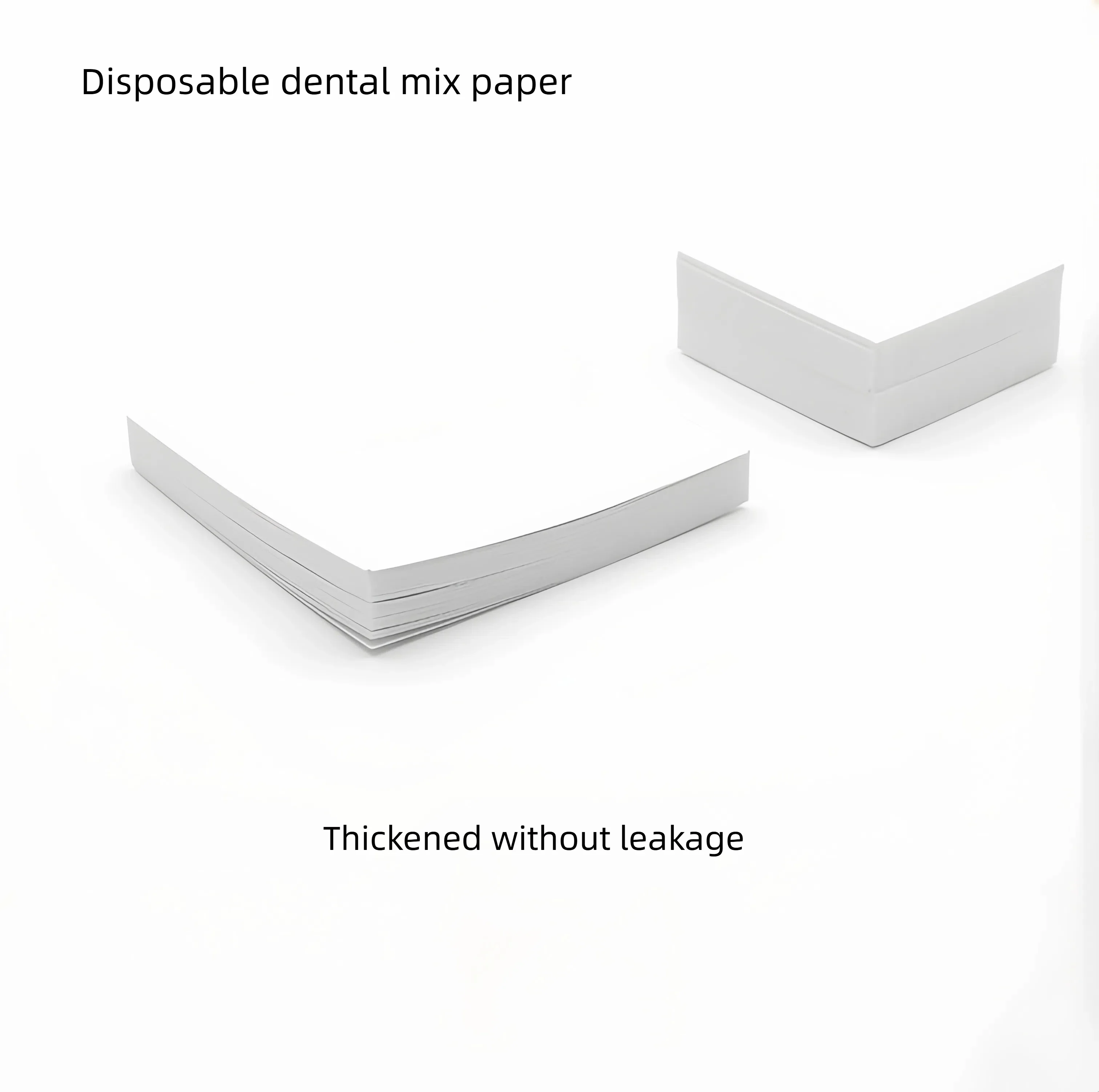 50 folhas/pacote dental descartável mistura papel dentadura laboratório ferramentas odontologia cimento pó almofada dentista material s/m/l