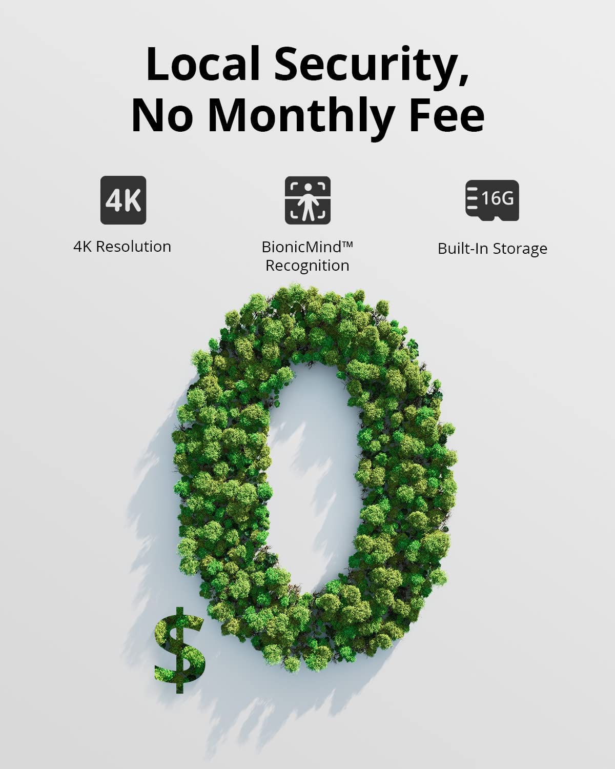 eufy security eufyCam 3C 1-Cam Kit Security Camera Outdoor Wireless 4K mini IP Camera Spotlight Local Storage Color Night Vision