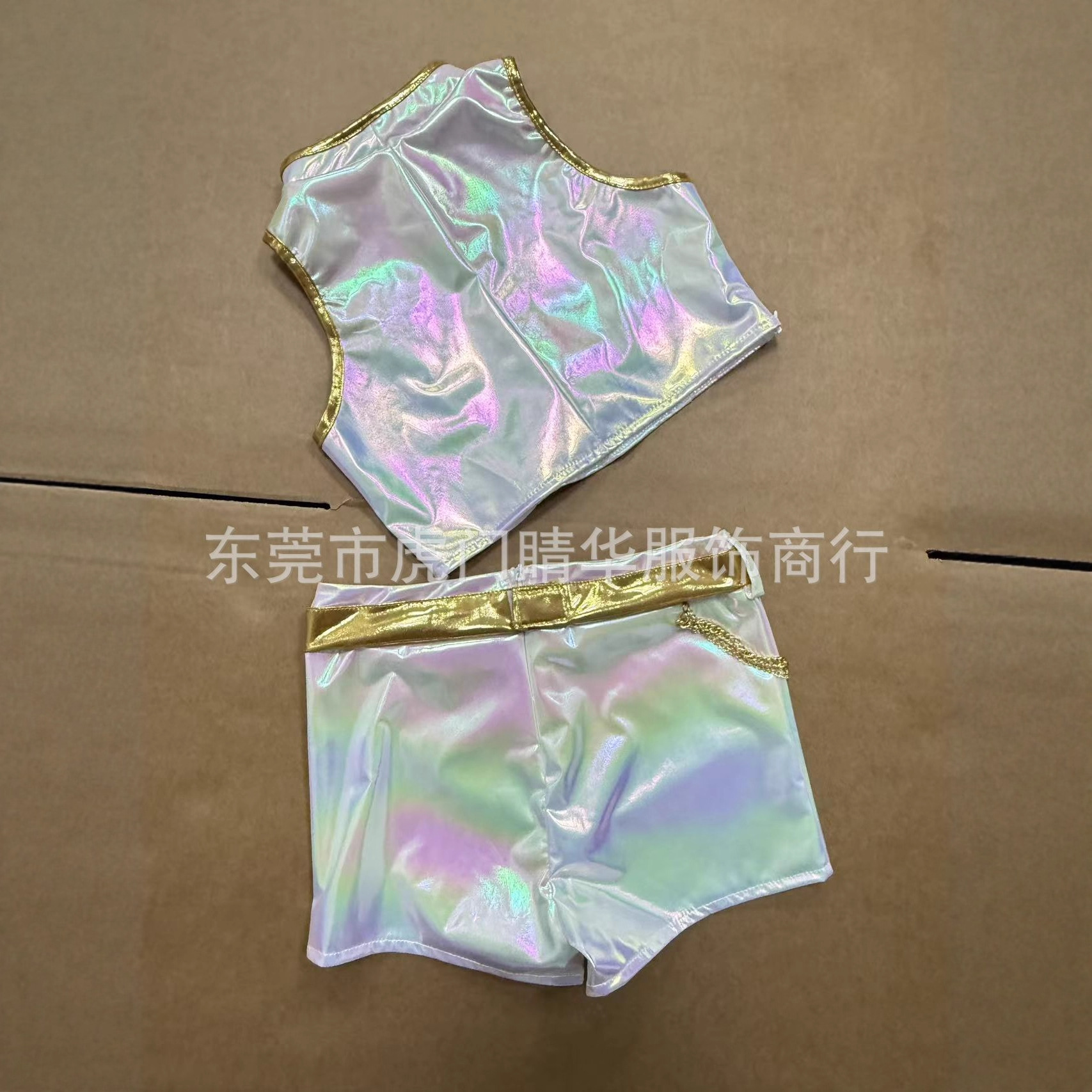 K-POP Devil Hunter Косплей Костюм для девочек Руми Поп-певица Жилет с блестящим жемчугом Шорты Костюм на Хэллоуин Сценическое платье