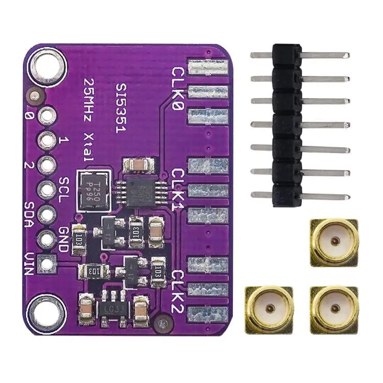 DC 3 V-5 V Si5351A Si5351 I2C Generatore di Orologio Breakout Board Modulo Generatore di Segnale Orologio 8KHz-160MHz Per Arduino