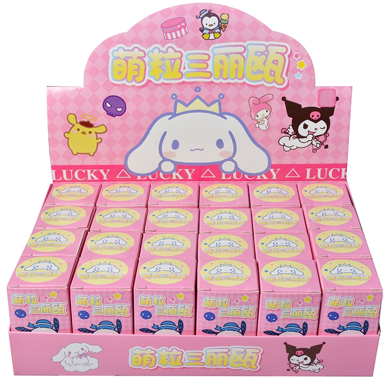 24 Stuks Blind Box Sanrio Kuromi Melodie Leuke Anime Karakters Mysterieuze Verrassing Kinderen Gift Decoratie Sleutelhanger Ornament