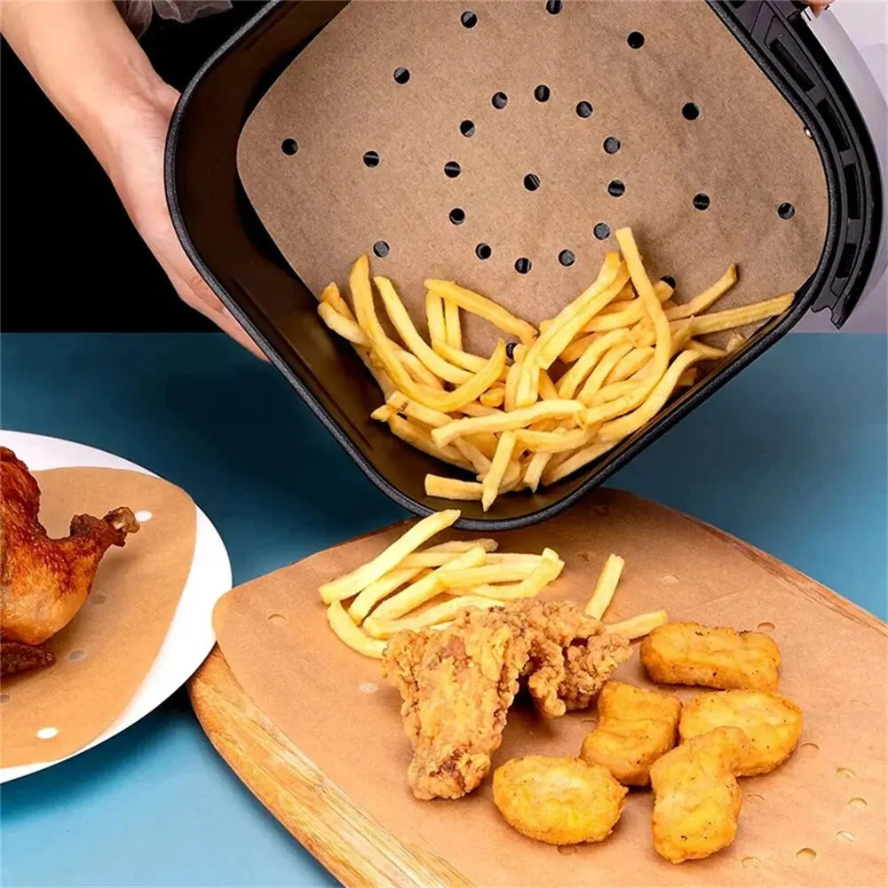 100 Stück Luft fritte use Papier Einweg-Dampf garer Küchen back papier Backen Antihaft-Dampf matte Öl absorbieren des Papier