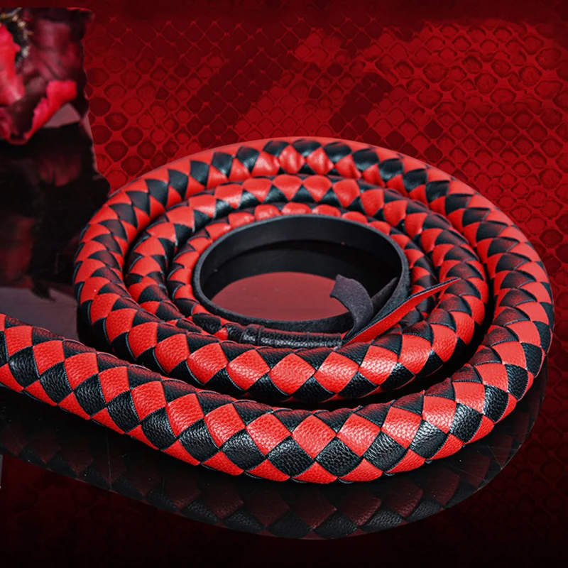 Chicote de couro equestre, ferramenta de treinamento equestre 186cm