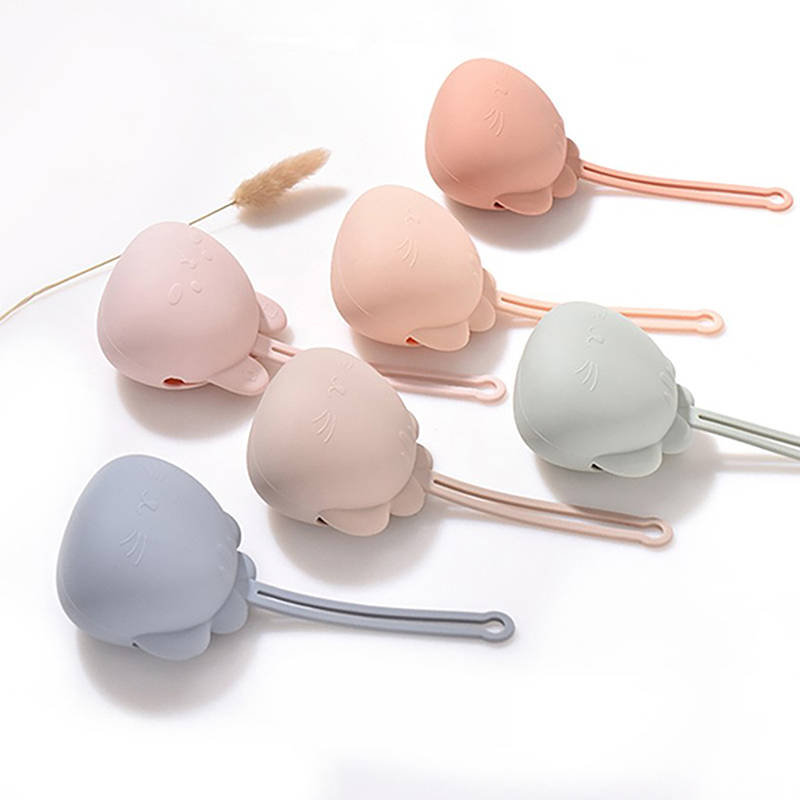 1 PC Pacifier กล่องเก็บเด็กซิลิโคน Pacifier ผู้ถือกล่องคอนเทนเนอร์ทารกแบบพกพาจุกนมหลอก Pacifier CHAIN กล่องเก็บซิลิโคน