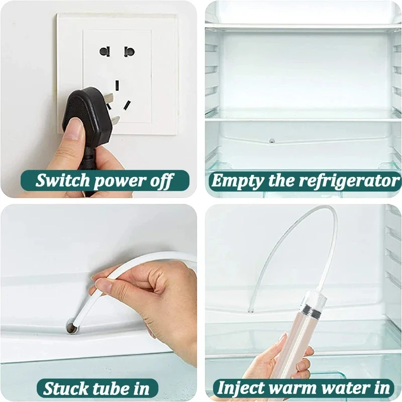 5/6 Pcs ตู้เย็นท่อระบายน้ํา Clog Remover ตู้เย็นแปรงน้ํา Outlet CLEANER สําหรับครัวเรือนทําความสะอาดขุดลอกเครื่องมือทําความสะอาด