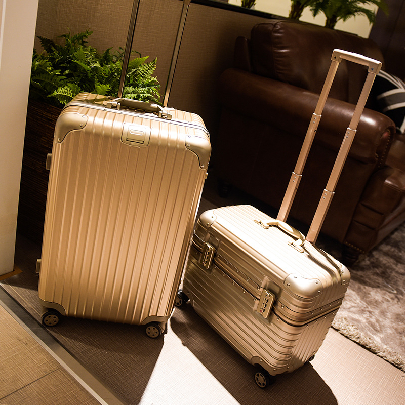 スチュワーデスファッショナブルな ABS + PC 荷物スーツケースパスワードロック付き傷つきにくいプルロッド化粧ボックスツールボックス 18 インチキャビンバッグ