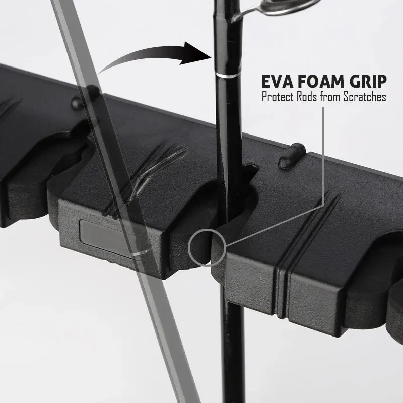 1 Stuks Hengel Gereedschap Verticale Display Stand Hengel Houder Muur Opknoping Vis Paal Rek