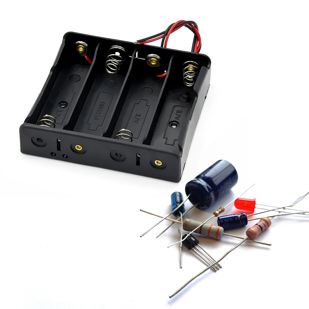 18650 pojemnik na baterie etui 1 2 3 4 Slot DIY plastikowe baterie zacisk mocujący pojemnik z drut ołowiany na baterie 18650 3.7V