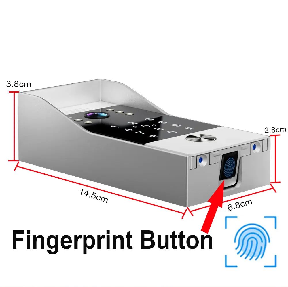 Fingerprint 5in1 Entsperren Wifi Türklingel Video Intercom System Für Home Türsprechanlage Tuya Smart 1080P Touch Monitor Sicherheit schützen