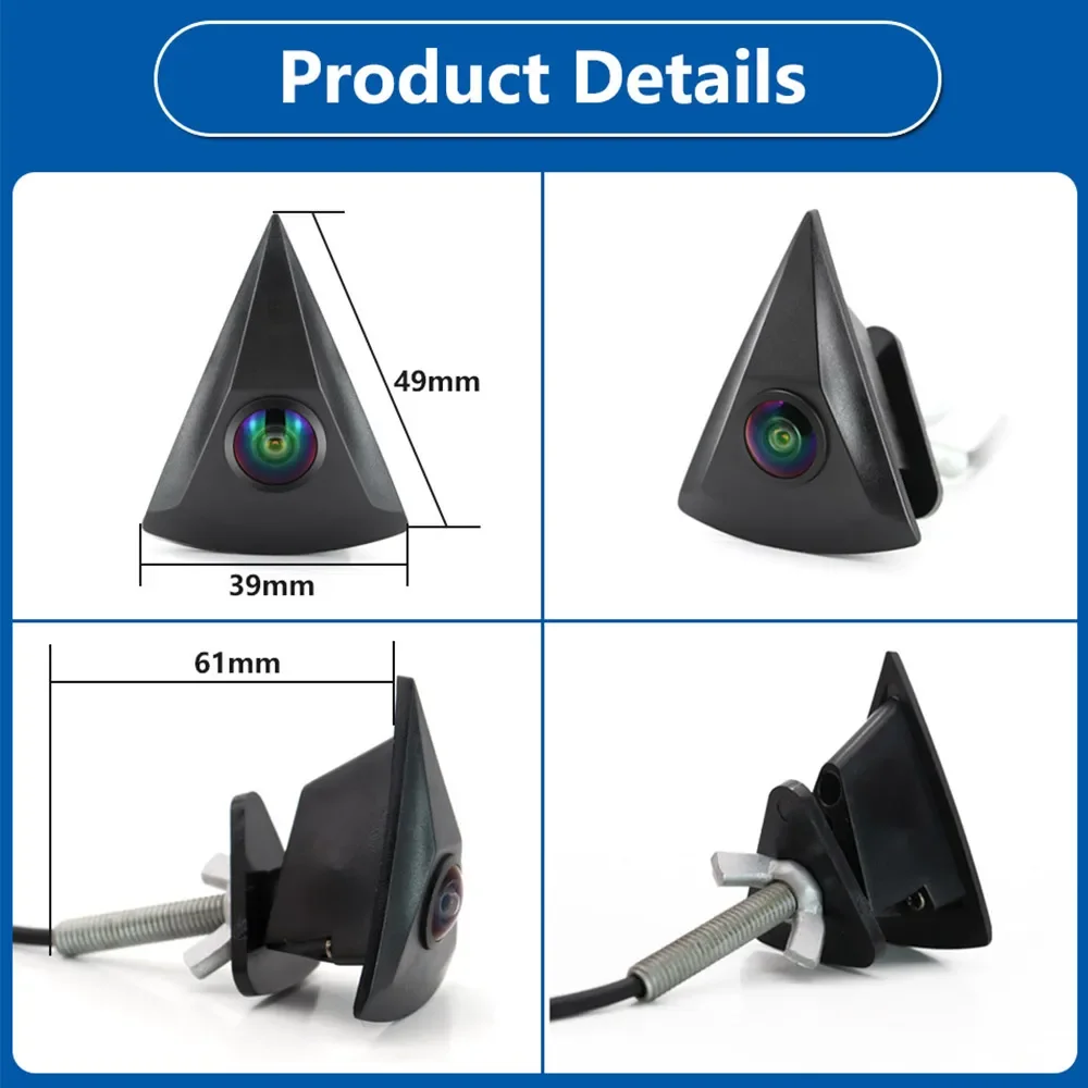 Cámara de visión frontal AHD 1080P para VW GOLF MK5 MK6 MK7 Passat B7 B6 B8 Polo Jetta Touareg Tiguan LAVIDA EOS GTI Transporter ojo de pez