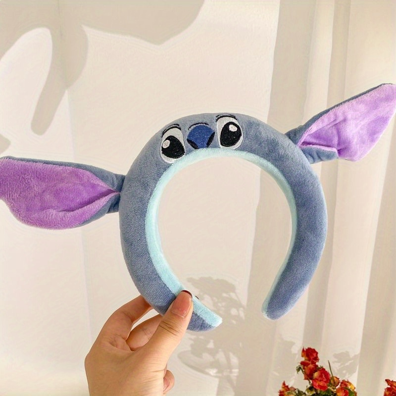 Disney Stichแถบคาดศีรษะน่ารักการ์ตูนตลกแถบคาดศีรษะตกแต่งHeadband Plush Anti-Slipแถบคาดศีรษะของขวัญหญิง