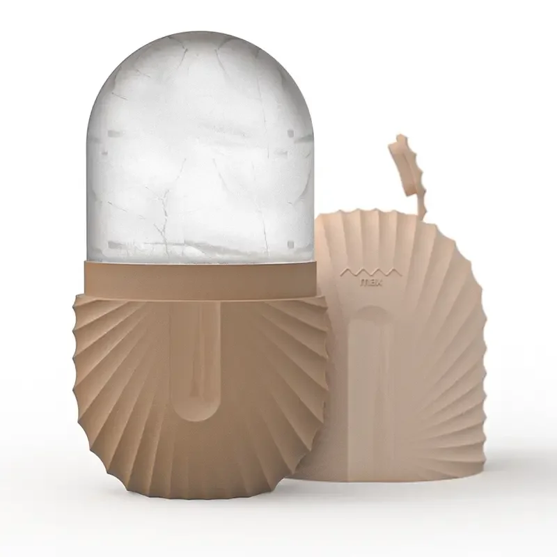 Rodillo Facial de hielo para el cuidado de la piel, herramientas de contorno de belleza, bandejas de cubitos de hielo, bolas de globo de hielo, masajeador Facial, herramienta de cuidado de la piel