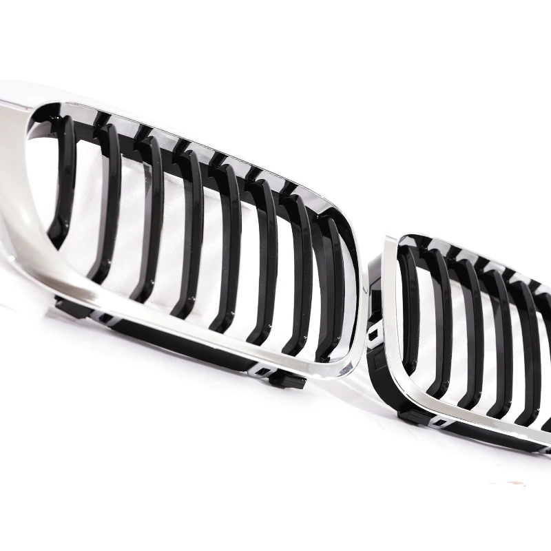Grill chromowany z pojedynczą listwą do BMW serii 3 E46 2-drzwiowy 1998-2002 (przed liftingiem) i E46 M3 Coupe Cabriolet 2000-2007
