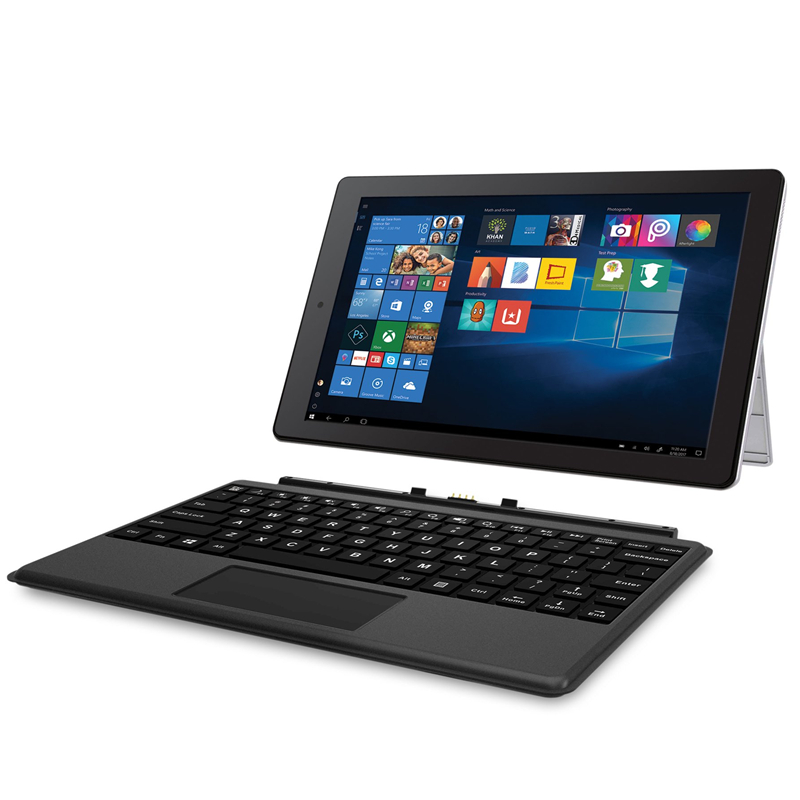 Neues 10,1-Zoll-Windows-10-Tablet mit Tastatur, 2 GB RAM, 32 GB ROM, Z8350 CPU-Tablets, PC, Dual-Kameras, 1280 x 800 IPS W101
