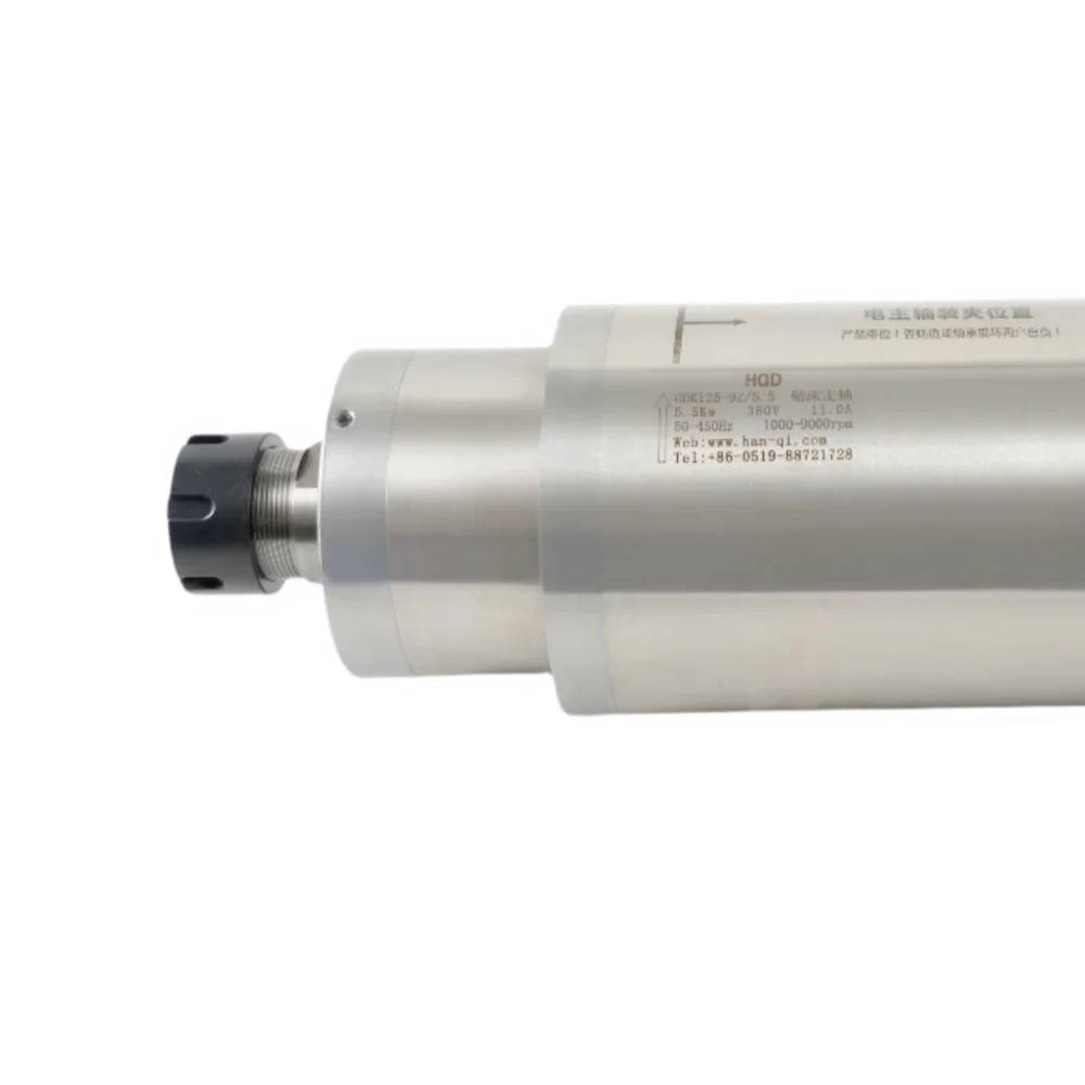 Motor spindle bor kontrol numerik kecepatan rendah torsi tinggi 5,5 kW