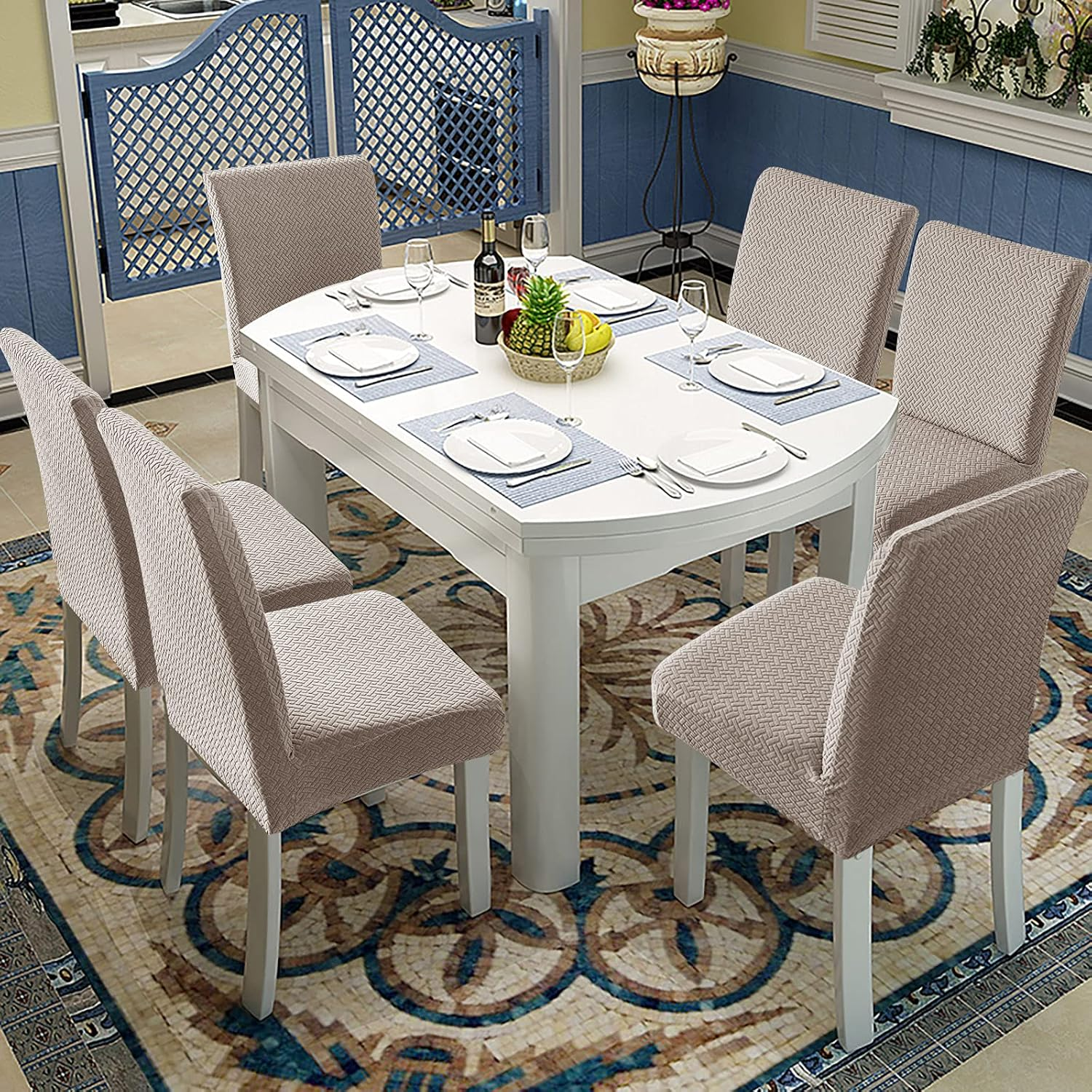 Эластичный чехол для стула, универсальный размер, дешевый чехол на стул, большой эластичный чехол для сиденья для дома, чехлы для стульев для домашней столовой