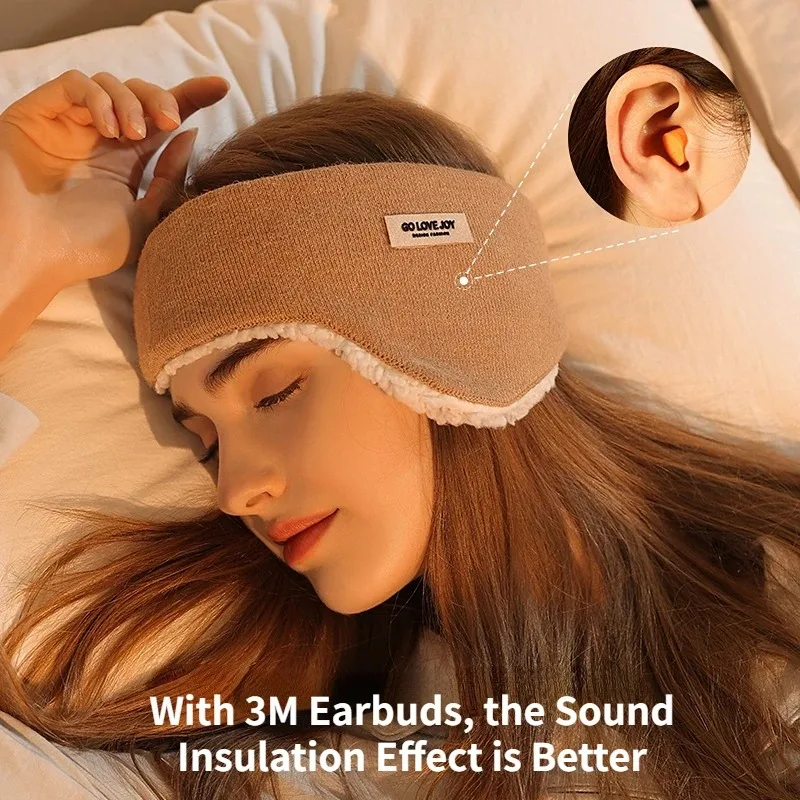 Orejeras para mujer, tapones para los oídos más cálidos, orejeras insonorizadas de piel para invierno, orejeras plegables ciegas para hombres y mujeres, orejeras para dormir para niñas, reducción de ruido