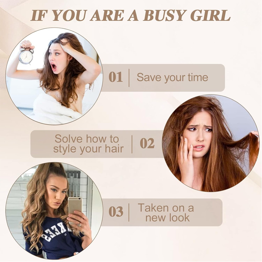 Extensiones de cola de caballo con Clip Rich Choices, 100% de cabello humano, cola de caballo de mandíbula larga/garra con Clips, postizos para mujer