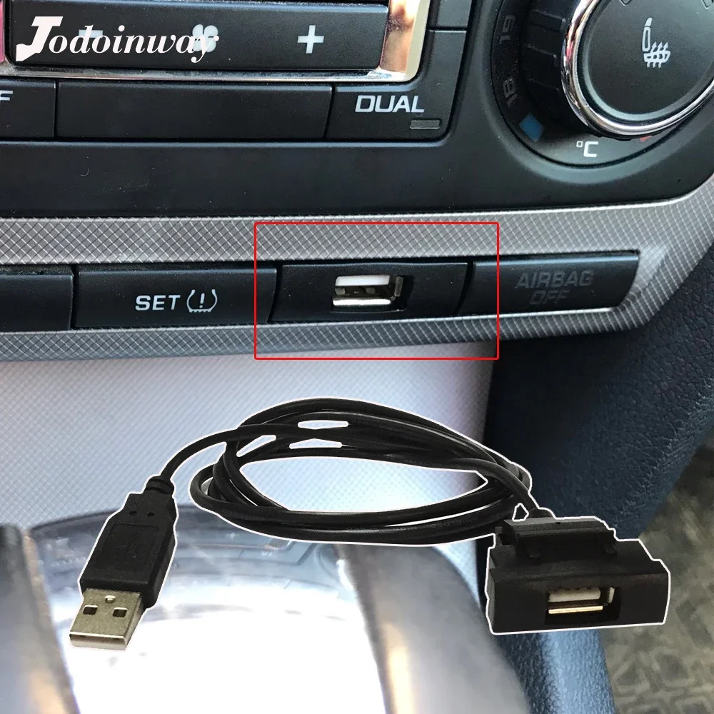 USB Adapter Cho Skoda Octavia 2007 Âm Nhạc Âm Thanh CD Đổi Cáp 4Pin Giao Diện Nút RCD510 RNS315 Xe Volkswagen Jetta 2011