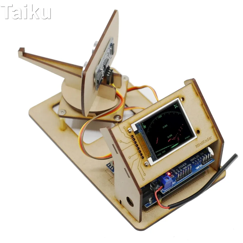 Ultrasonic Radar Detection Robot With TFT Screen to Ultrasonic Radar For Arduino Robot DIY Kit Open Source Programmable STEM Toy
