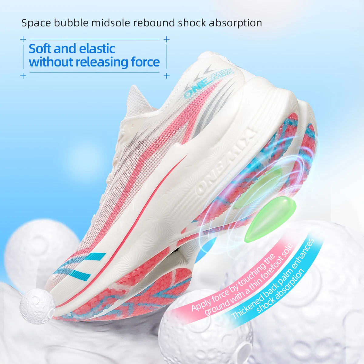 ONEMIX 2025 ใหม่แผ่นคาร์บอนวิ่งมาราธอนรองเท้า Pro ทดสอบ Stable สนับสนุนสําหรับ Shock-absorbing Ultralight BOUNCE รองเท้าผ้าใบ