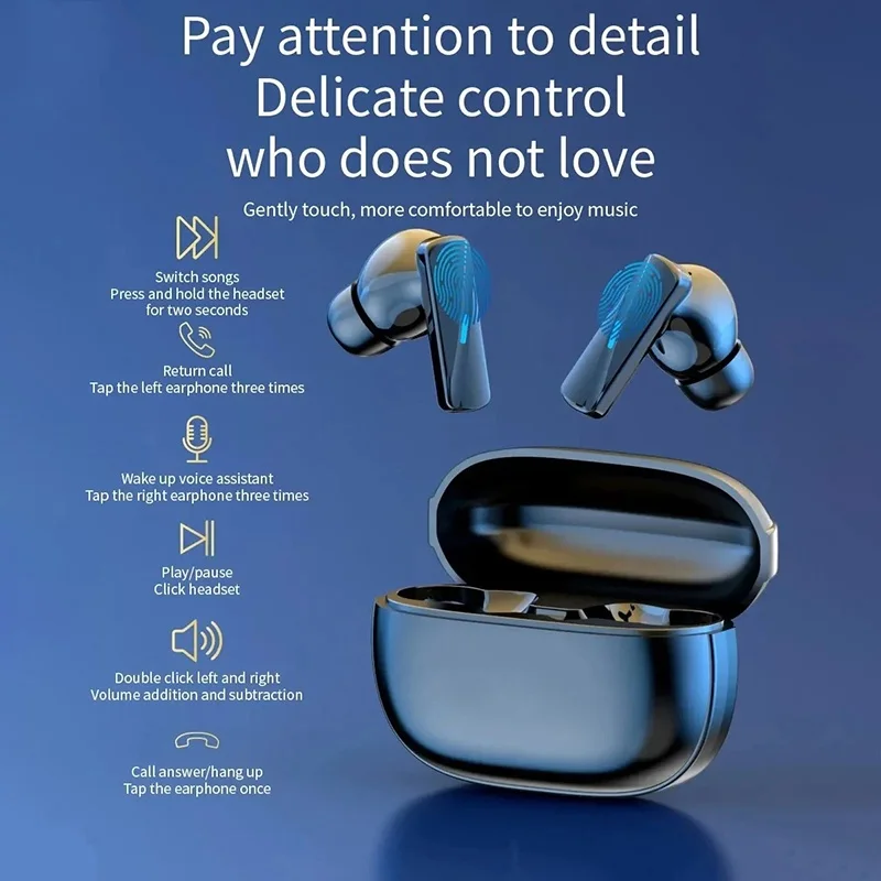 Xiaomi-auriculares inalámbricos con Bluetooth TWS, cascos deportivos con micrófono Dual HD, pantalla LED, para videojuegos