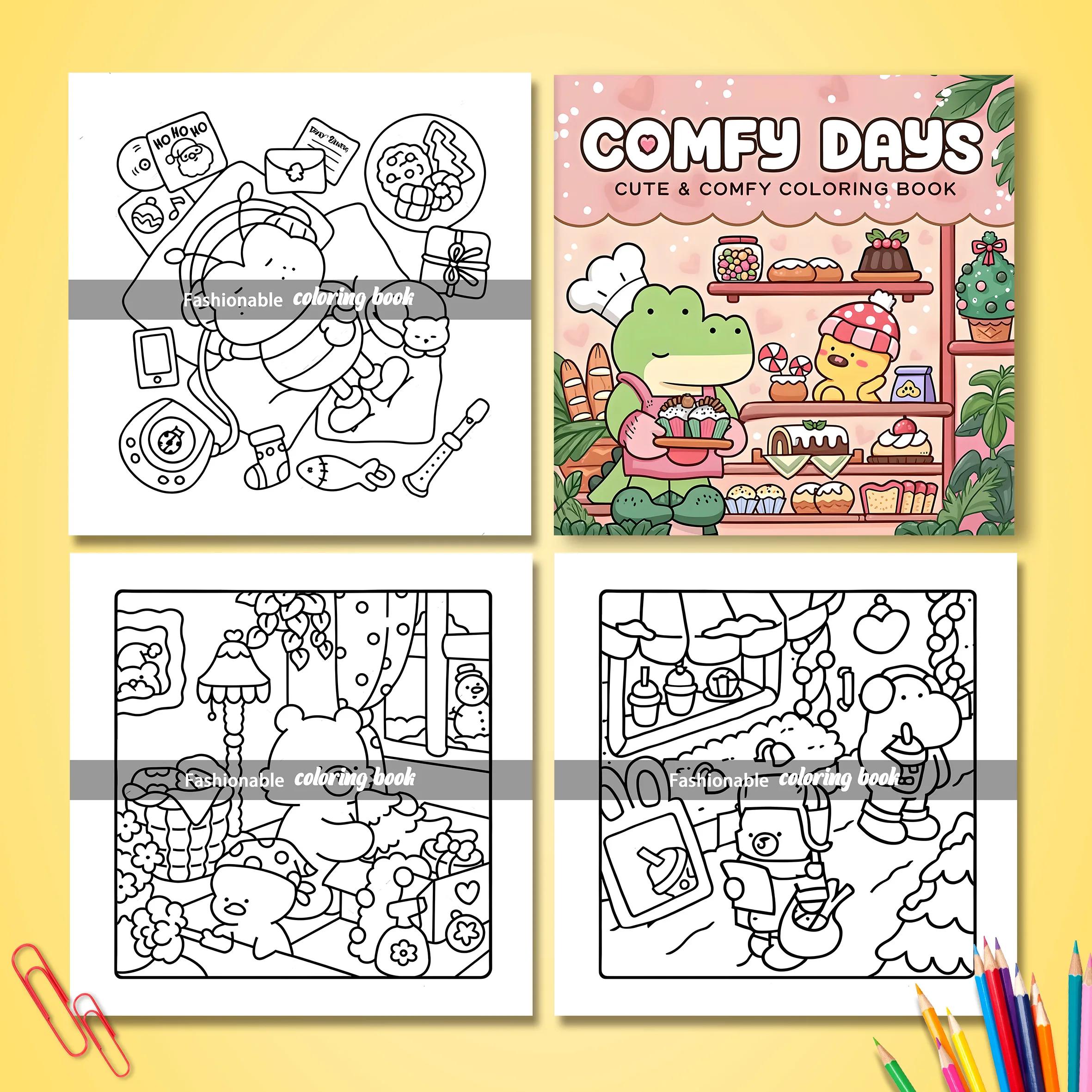 COMFY DAYS Bold-easy Patterns Coloring Book for Adults Horror Drawing Book Perfect Gift for Party and Birthday